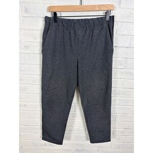 Community Pull On Pants Womens S Gray Heather Stretch Tapered Leg Pockets